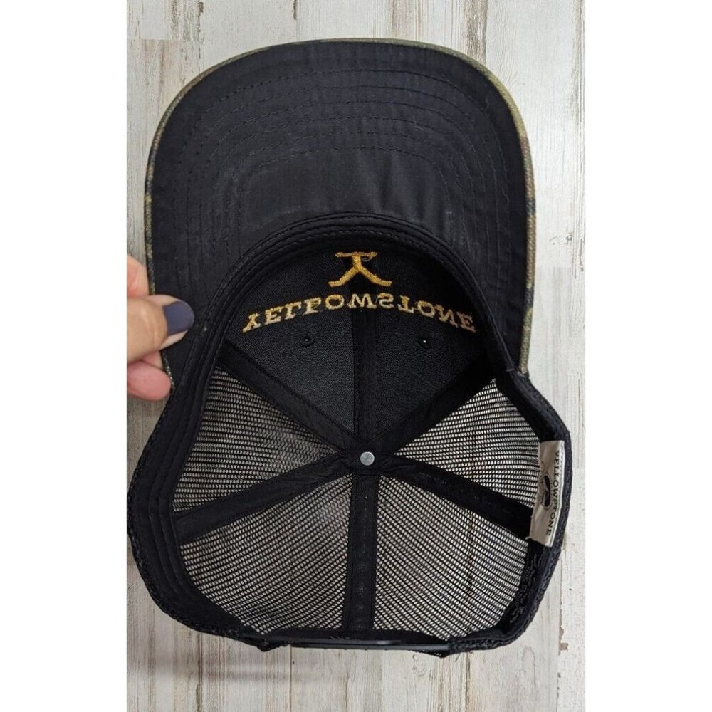 Yellowstone Tv Show Logo Dutton Ranch Trucker Camo Hat Adjustable - Picture 7 of 7
